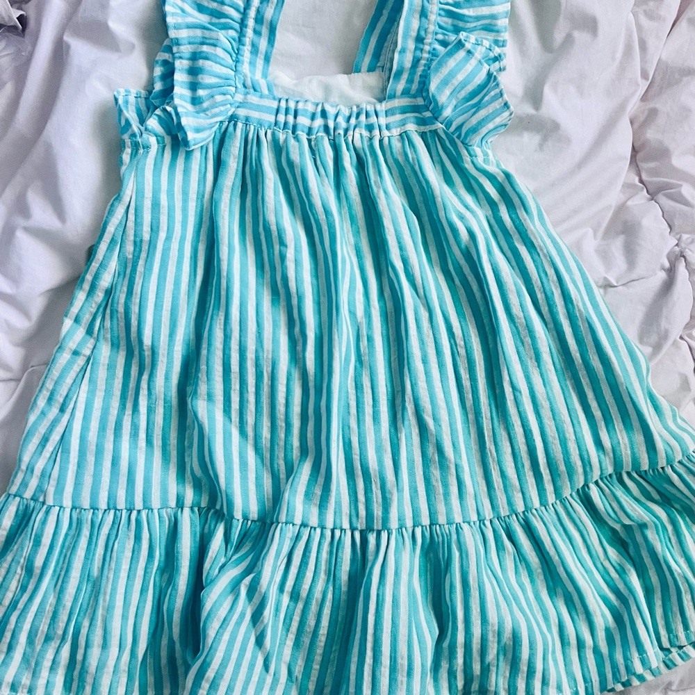 Zara Striped Blue Kids Dress